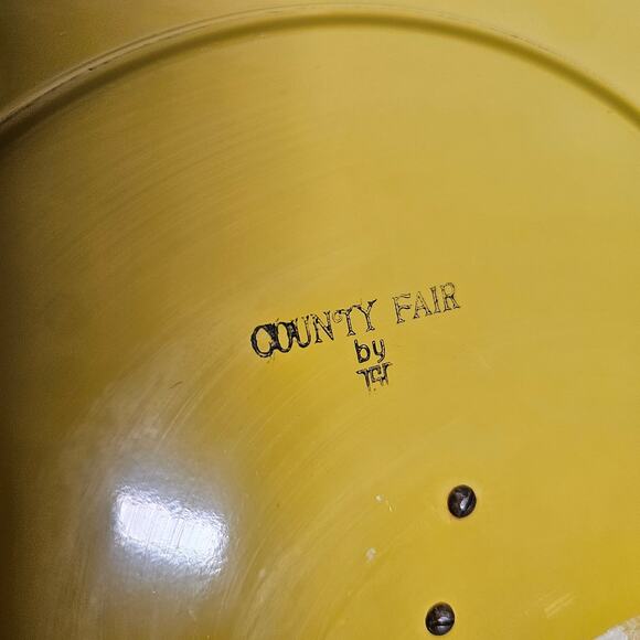 Vtg Shafford County Fair Cheese Board Charcuterie Tray Harvest Gold - Picture 6 of 8